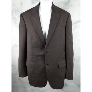 Brooks Brothers 1818 Mens 41 long 35 Brown Wool Sport Coat Blazer Jacket